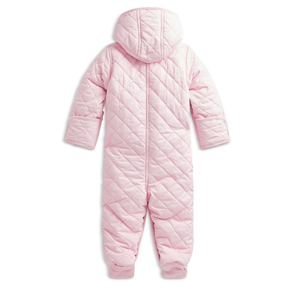 Ralph Lauren Baby Girl Hooded Barn Bunting Snowsuit Light Pink Size 6Months - Picture 2 of 8